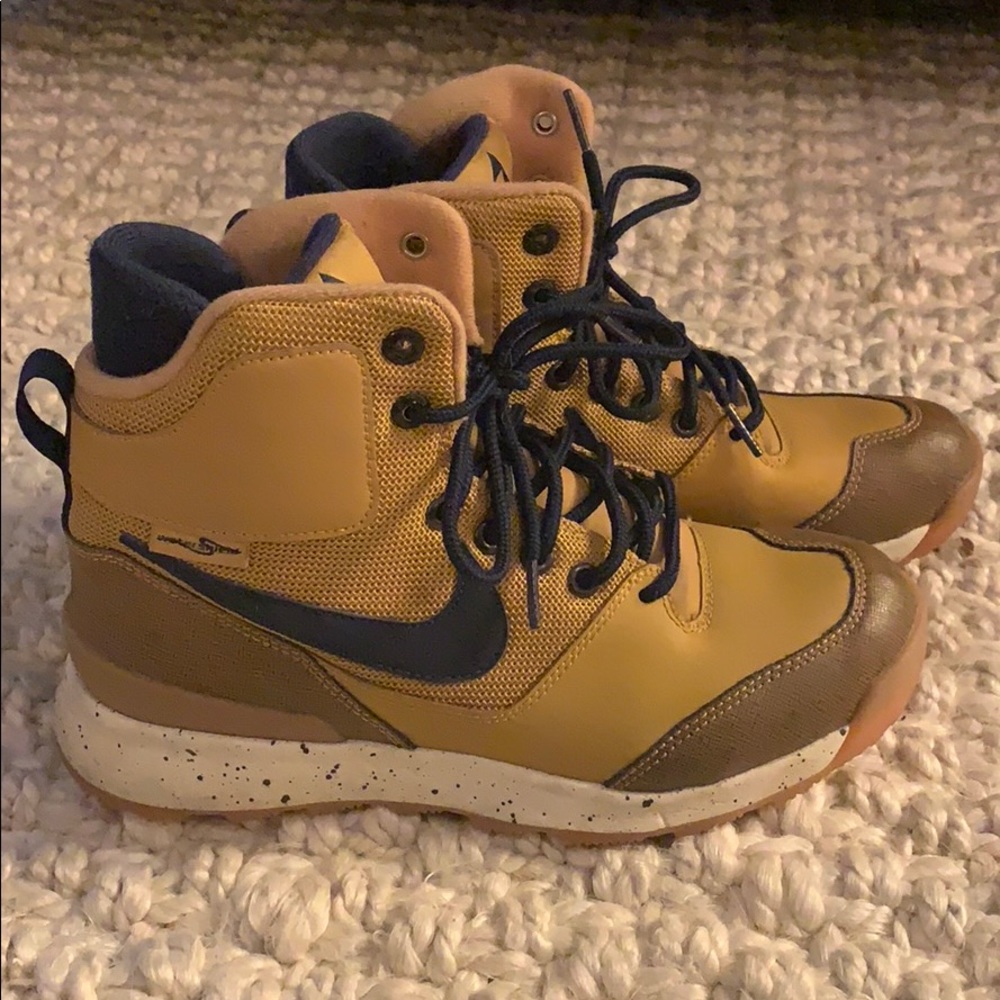 Nike weather shield tan high tops